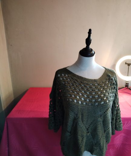 Pull femme vert fonce TM sans marque