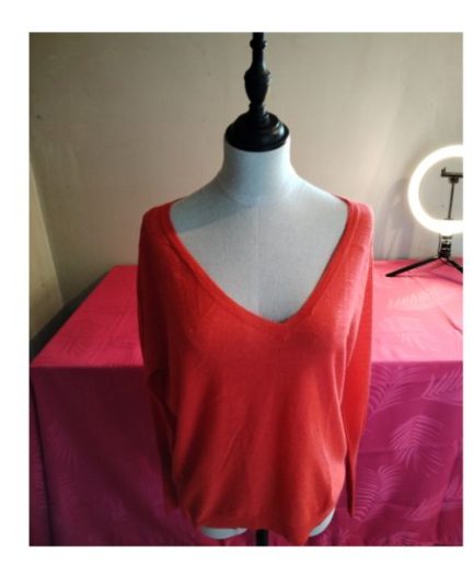 Pull femme orange T40-42 promod