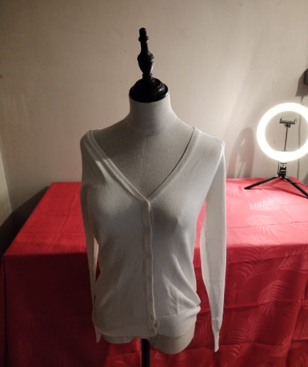 Gilet femme blanc TM ZARA