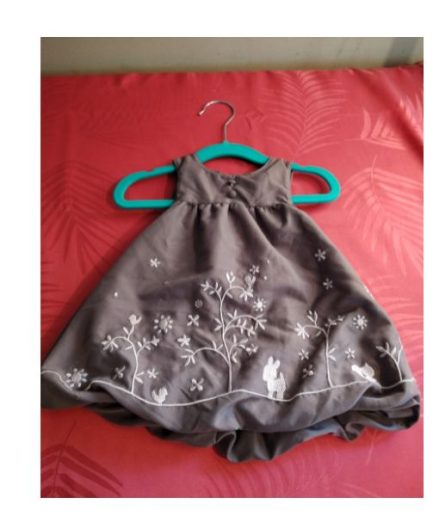 Robe grise fille 3mois pas de marque
