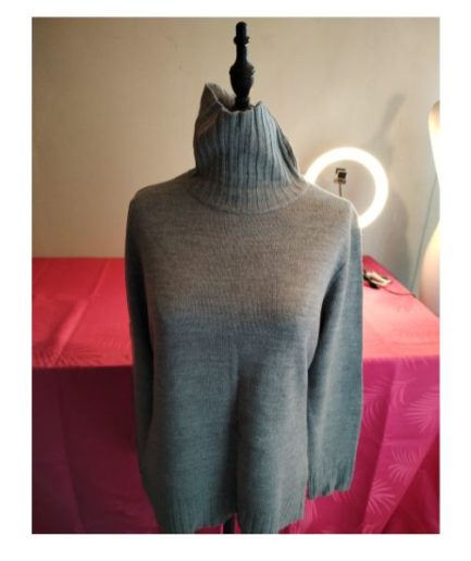 Pull femme gris T42-T44 kwoman