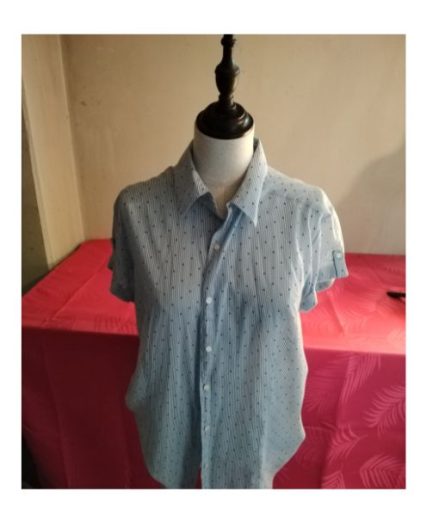 Chemisier femme bleu/noir T44 gémo