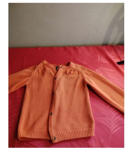 Gilet orange fille 3A kiabi