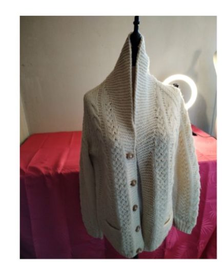 Gilet long femme blanc T44 pas de marque