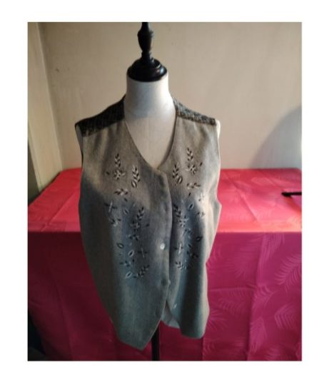 Gilet femme gris T44 agnès flo