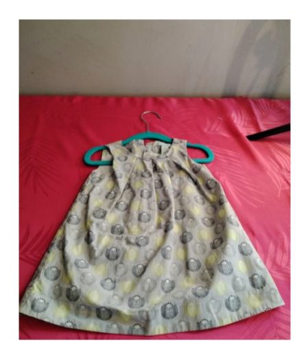Robe grise fille 6mois obaibi