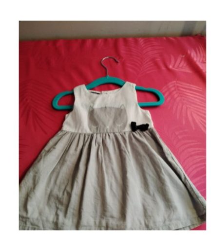 Robe grise fille 6mois kiabi