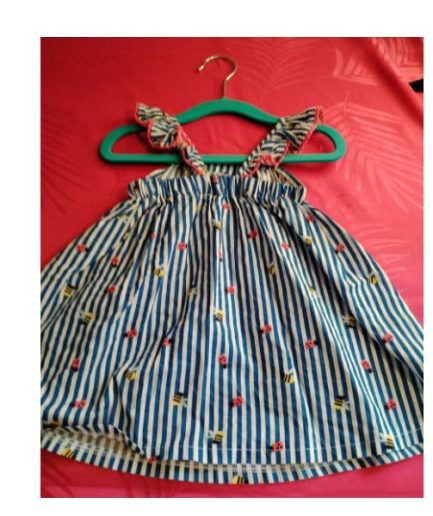 robe bleue fille 3-6mois primark