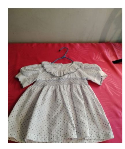 Robe blanche fille 12mois novalis