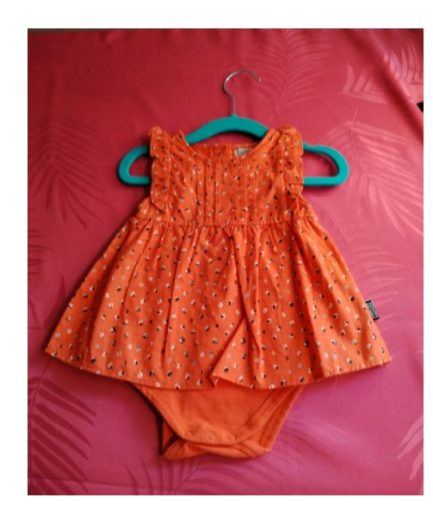 robe orange fille 6mois nanonette