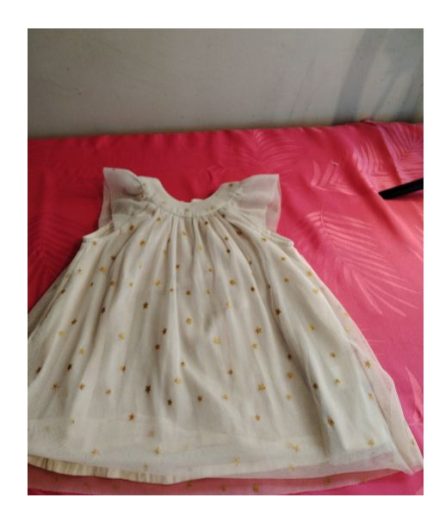 Robe blanche fille 9mois bout'chou