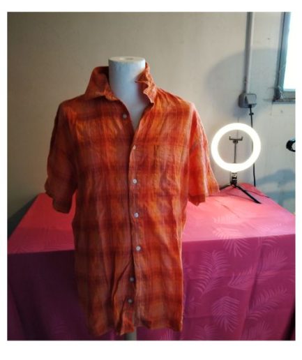 Chemisette orange homme TL armand thierry