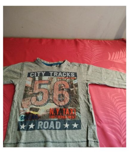 Teeshirt gris garçon 36mois new basic