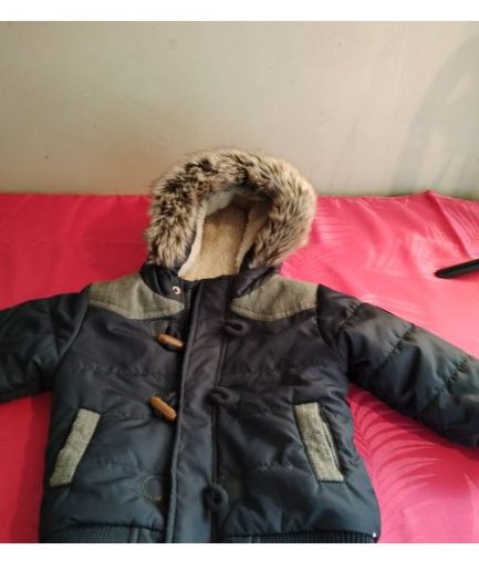 manteau noir garçon T12mois gémo