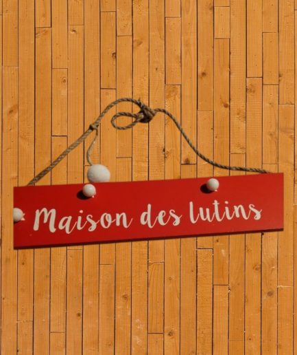 Plaque maison des lutins