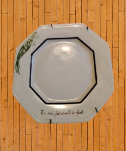 Assiette décorative porcelaine de Limoges