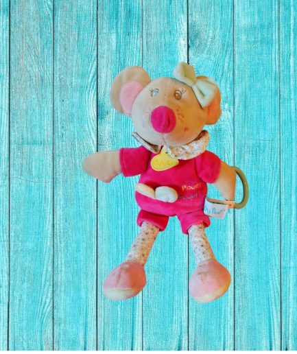 Peluche Souris hochet baby nat